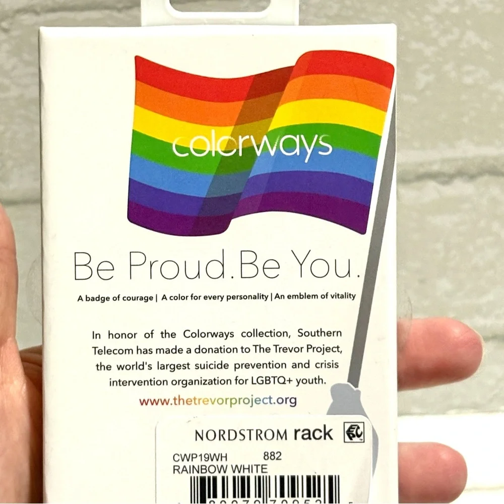 Colorways PRIDE Heart Twist-N-Grip Pride Phone Accessory - Multicolor NEW